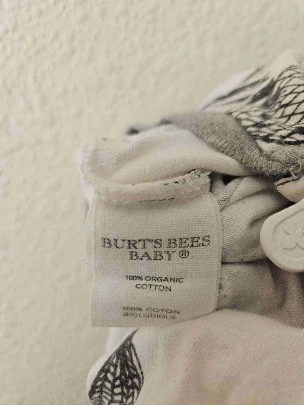burts bees organic cotton mountain neutral sleeper, 3 months